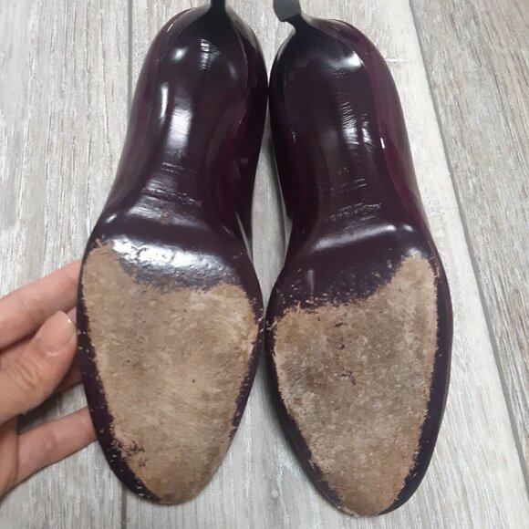 Yves Saint Laurent Purple Ombre Patent Nicole Stilettos Size 37 (6 1/2) - Picture 10 of 13